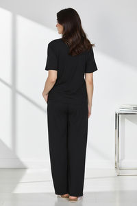 Zivame 2 Mile Fashion Knit Poly Loungewear Set - Black Beauty — thumbnail 3